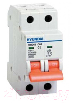 Выключатель автоматический Hyundai HIBD 63 2P 6kA 10A C