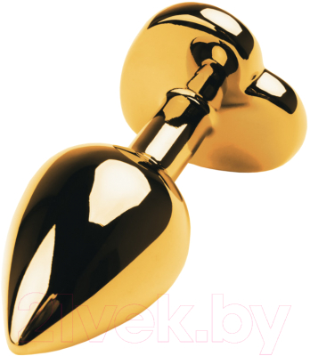 Пробка интимная ToyFa Metal / 717017-135 (золото с кристаллом турмалин)