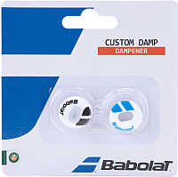 Виброгаситель для теннисной ракетки Babolat Custom Damp X2 / 700040-153 (2шт, белый/синий) - 
