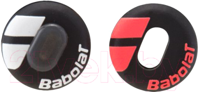Виброгаситель для теннисной ракетки Babolat Custom Damp X2 / 700040-189 (2шт, черный/красный неон)