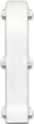 Соединитель для плинтуса Ideal Система 001-G Белый глянцевый