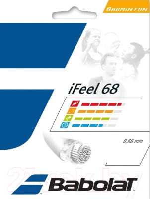 Струна для бадминтона Babolat IFeel / 241128-156-0.68 (10.2м, розовый)