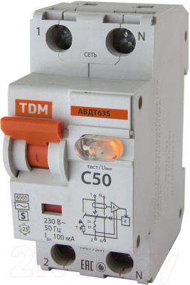Дифференциальный автомат TDM SQ0202-0042
