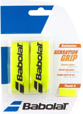 Грип для бадминтона Babolat Grip Sensation / 670064-113 (2шт, желтый)