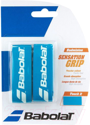 Грип для бадминтона Babolat Grip Sensation / 670064-136 (2шт, синий)