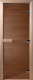 Стеклянная дверь для бани/сауны Doorwood Теплый день 180x70 (коробка листва) - 