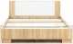 Миниатюра изображения товара Двуспальная кровать SV-мебель Спальня Лагуна 2 Ж 160x200 (дуб сонома/белый глянец)