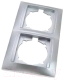 Рамка для выключателя TDM Лама SQ1815-0230 (серебристый металлик) - 