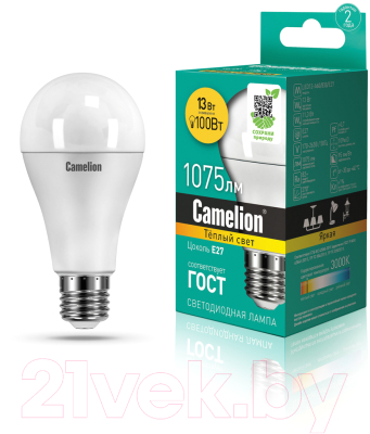 Лампа Camelion LED13-A60-830-E27 / 12045