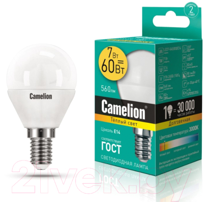 Лампа Camelion LED7-G45-830-E14 / 12069