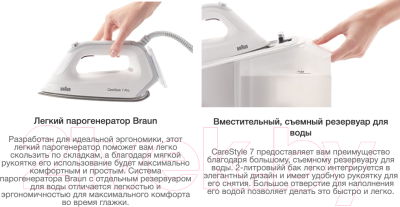 Утюг с парогенератором Braun CareStyle 7 IS 7144 BK