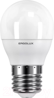 Лампа Ergolux LED-G45-7W-E27-6K / 12877