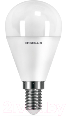 Лампа Ergolux LED-G45-9W-E14-6K / 13175