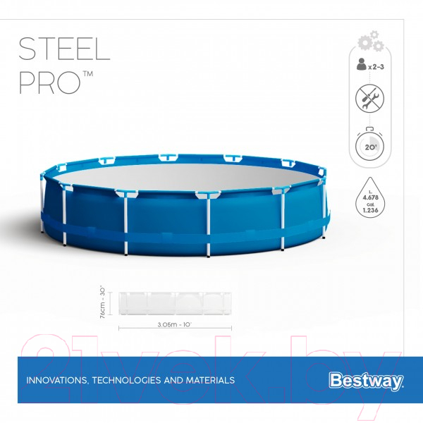 Каркасный бассейн Bestway Steel Pro 56679