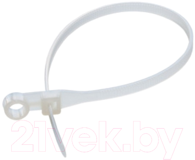 Стяжка для кабеля Rexant 07-0204 (100шт, белый)