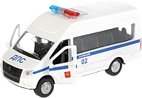 Масштабная модель автомобиля Технопарк ГАЗ Газель NEXT Полиция / SB-18-19-P(W)-WB - 