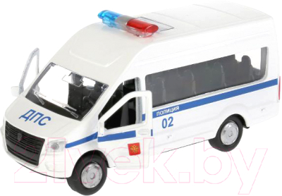 Масштабная модель автомобиля Технопарк ГАЗ Газель NEXT Полиция / SB-18-19-P(W)-WB