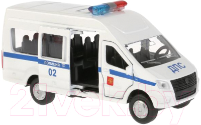 Масштабная модель автомобиля Технопарк ГАЗ Газель NEXT Полиция / SB-18-19-P(W)-WB