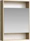 Шкаф с зеркалом для ванной Aqwella Сити 60 / SIT0406DB - 