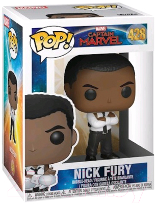 Фигурка коллекционная Funko POP! Bobble Captain Marvel Nick Fury 36351 / Fun1806