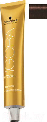 

Крем-краска для волос Schwarzkopf Professional, Шатен, Igora Royal Absolutes 5-70