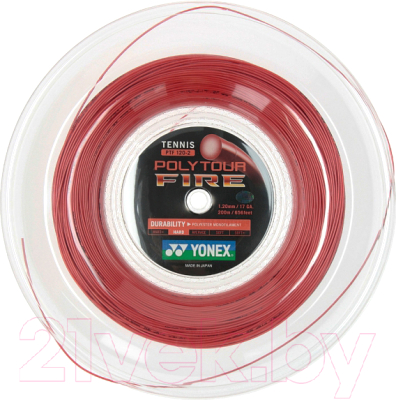 Струна для теннисной ракетки Yonex Polytour Fire 120 Coil / PTF120-2 (200м)