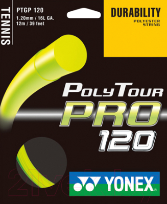 Струна для теннисной ракетки Yonex Polytour Pro 120 Set / NT120PPS (12м)