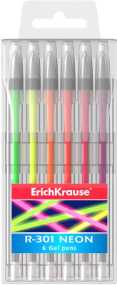 Набор гелевых ручек Erich Krause R-301 Neon / 46527 (6шт)