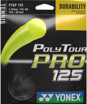 Струна для теннисной ракетки Yonex Polytour PRO 125 SET / PTGP125 (12м, графитовый)