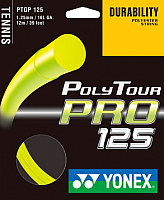 Струна для теннисной ракетки Yonex Polytour PRO 125 SET / PTGP125 (12м, желтый) - 