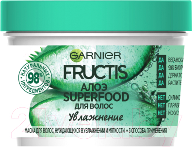 Маска для волос Garnier Fructis Superfood Алоэ (390мл)