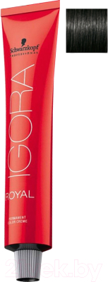 Крем-краска для волос Schwarzkopf Professional Igora Royal Permanent Color Creme 1-0 (60мл)