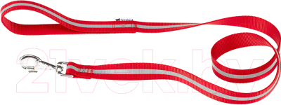 Поводок Ferplast Club Reflex 15/120 со светоотражающей полоской / 75250522 (красный)