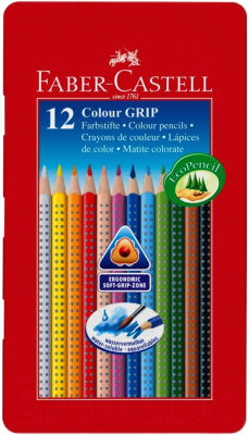 Набор цветных карандашей Faber Castell Grip 2001 / 983756 (12шт)