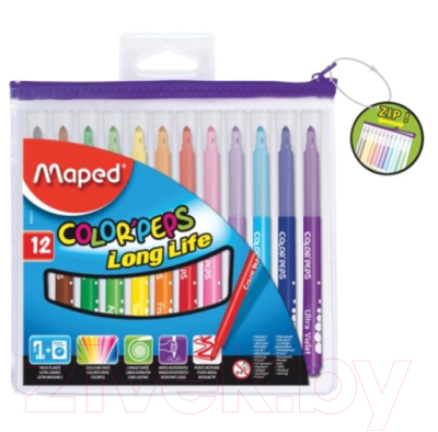 Фломастеры Maped Color Peps / 027931 (12шт)
