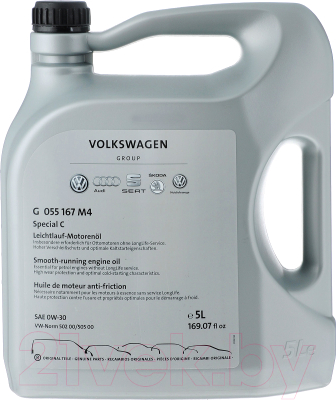 

Моторное масло VAG, Special C 0W30 / G055167M4
