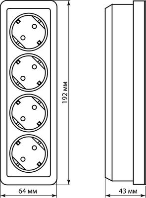 Розетка TDM Ладога SQ1801-0130 (белый)