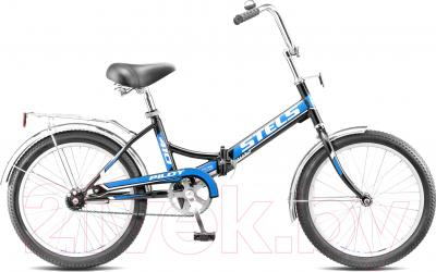 Велосипед STELS Pilot 410 (20, черно-синий)