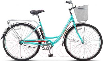 Велосипед STELS Navigator 340 Lady (28, светло-зеленый/красный) - общий вид