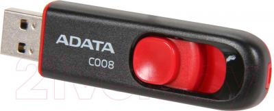 Usb flash накопитель A-data C008 Black-Red 16 Gb (AC008-16G-RKD) - общий вид