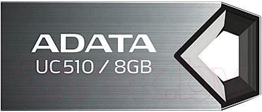 Usb flash накопитель A-data DashDrive Choice UC510 Titanium 8GB (AUC510-8G-RTI) - общий вид