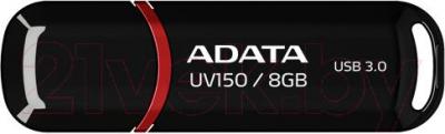 Usb flash накопитель A-data DashDrive UV150 Black 8GB (AUV150-8G-RBK) - общий вид