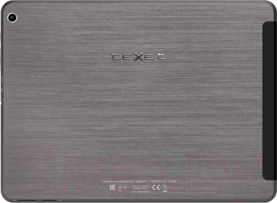 Планшет Texet X-pad STYLE 10.1 16GB 3G / TM-9777 (+ автомобильное ЗУ) - вид сзади