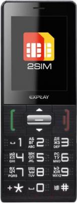 Мобильный телефон Explay BM90 Dual (черный) - общий вид