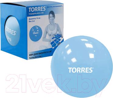 Медицинбол Torres YL00142 (голубой) - общий вид