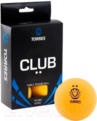 Набор мячей для настольного тенниса Torres Club TT0013 (оранжевый) - общий вид