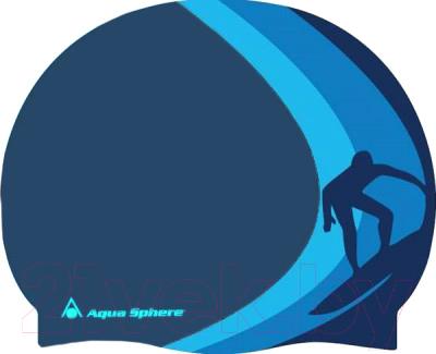 Шапочка для плавания Aqua Sphere Clarkey 20911L (голубой) - общий вид