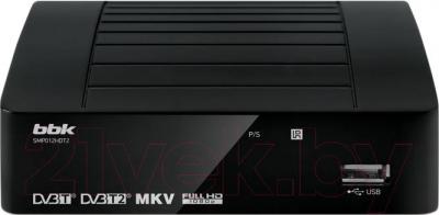 Тюнер цифрового телевидения BBK SMP012HDT2 (черный) - общий вид