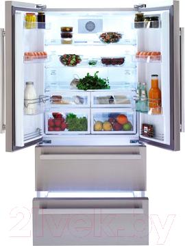 Холодильник с морозильником Beko GNE 60520 X - внутренний вид