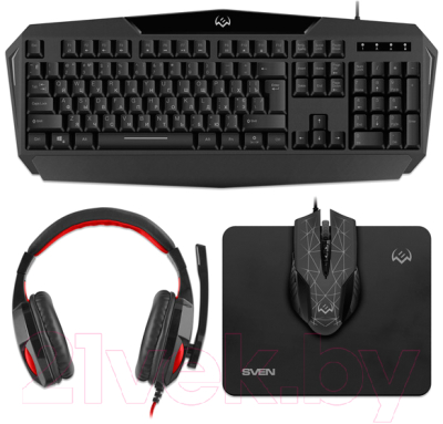 Клавиатура+мышь Sven GS-4300 (черный)